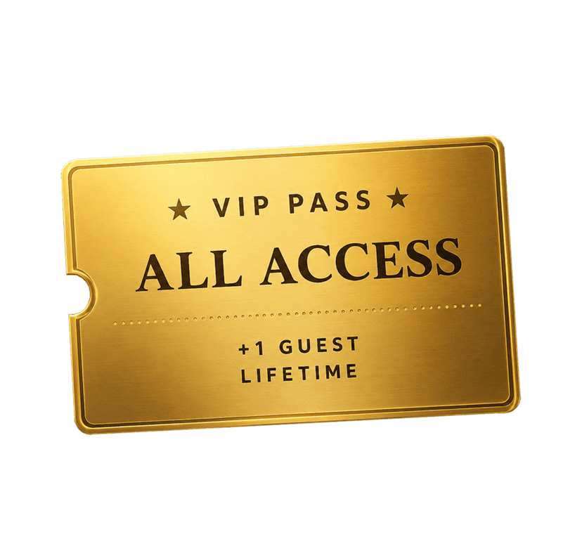 Gold VIP All Access lifetime pass